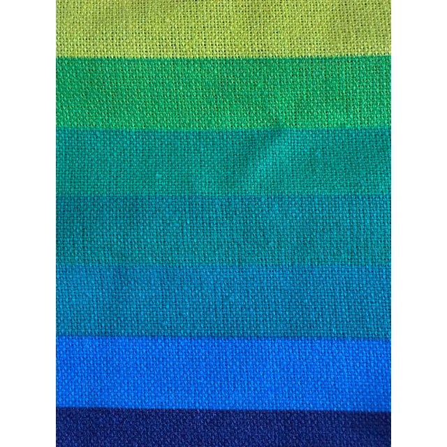 1960s 1960s Rainbow Upholstery Fabric 4.66 YDs For Sale - Image 5 of 9