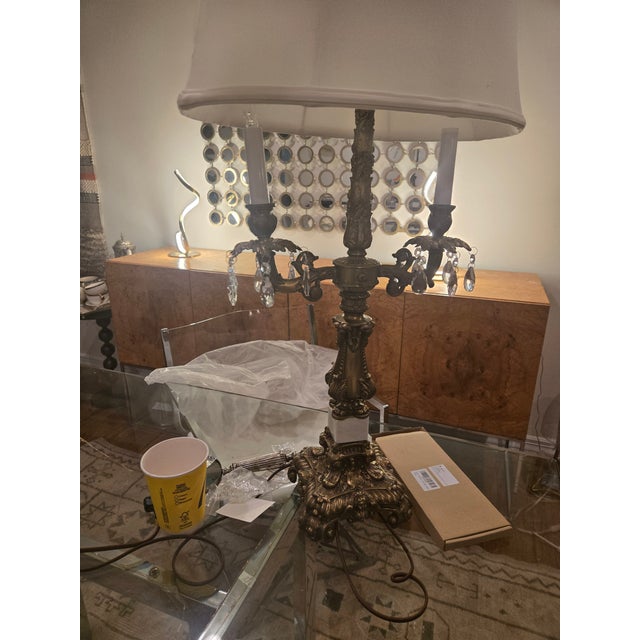 Traditional Vintage Regency Table Lamps - a Pair For Sale - Image 3 of 10