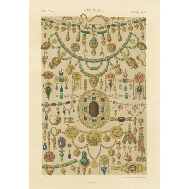 Paper Firmin-Didot after Albert Racinet, VII of L’Ornement Polychrome, 1869, Paper For Sale - Image 7 of 10