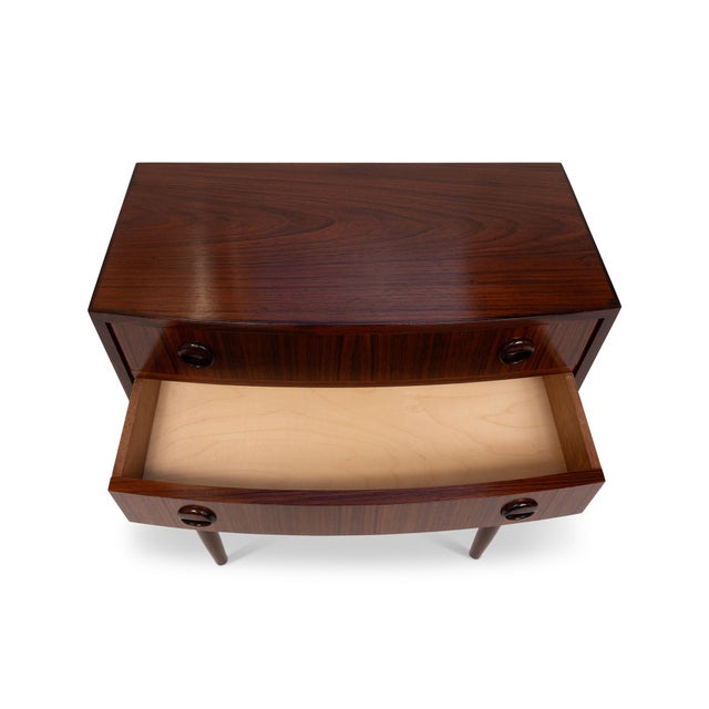 Wood Vintage Danish Mid Century Rosewood 5 Drawer Chest 1960s Kai Kristiansen For Sale - Image 7 of 10