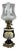 Vintage Porcelain, Brass and Glass Table Lamp from Limoges, France, 20th Century For Sale