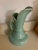 Weller Pottery Vintage Weller Pottery Urn Vase Green White Flowers For Sale - Image 4 of 9