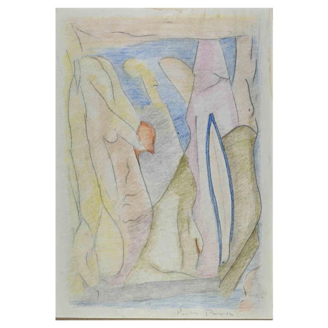 Paolo Pasotto, Abstract Composition, Mixed Media, 1986 For Sale