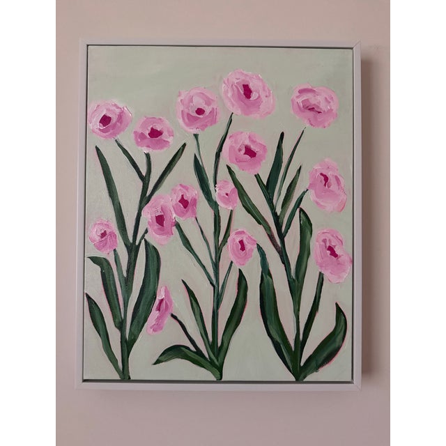 Modern Abstract Folk Art Floral Acrylic Painting, “Blooms of Tennessee,” Framed, Signed, Dated For Sale In Memphis - Image 6 of 6