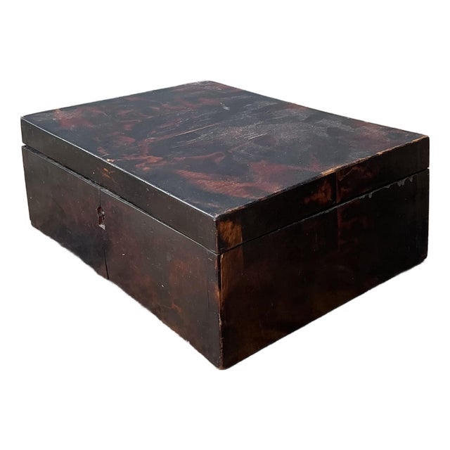 Vintage Primitive Burl Wood Box For Sale