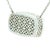 Metal 18k White Gold 20 Carat Aquamarine and 2 Carat Diamond Necklace For Sale - Image 7 of 11