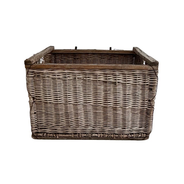 These French wicker baskets were traditionally used to store, transport, and age multiple bottles of wine or champagne....
