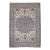 Vintage Exceptionally Fine Persian Nain Area Rug, Hand-Knotted Wool & Silk, Floral Pattern, 7x11, Ivory & Blue For Sale