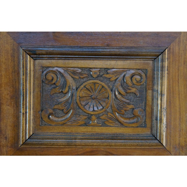 Antique 19th C. French Renaissance Revival Carved Walnut Buffet Hutch Cupboard For Sale - Image 11 of 18