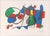 Joan Miro (Spanish, 1893-1983), "Lithograph VIII", Lithograph in Colors, 1975, from the "Lithograph II" series, signed in...