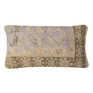13"x24" Turkish Rug Throw Pillow. Handmade Cushion Cover. Vintage Toss Pillow For Sale