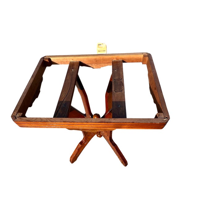 Wood Early 20th Century Walnut Pedestal Table With Marble Top - r.e. Pohl of Chicago For Sale - Image 7 of 12