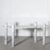 Modern 90s Mario Bellini "Il Colonnato" Style Carrara Marble Cylinder Transverse Leg Live Edge Table For Sale - Image 3 of 9