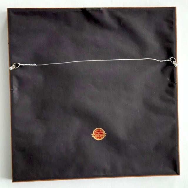 Vintage Scandinavian Ilse Roempke "Vänner" Printed Textile, Signed and Framed For Sale - Image 11 of 16