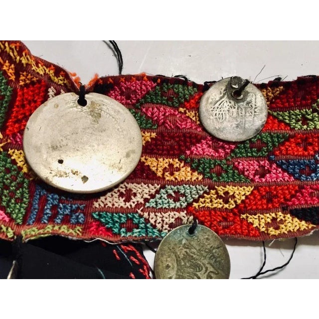 Middle Eastern Islamic Women Face Veil Bedouin, Sinai Bedouin Desert Garment For Sale In Palm Springs - Image 6 of 18