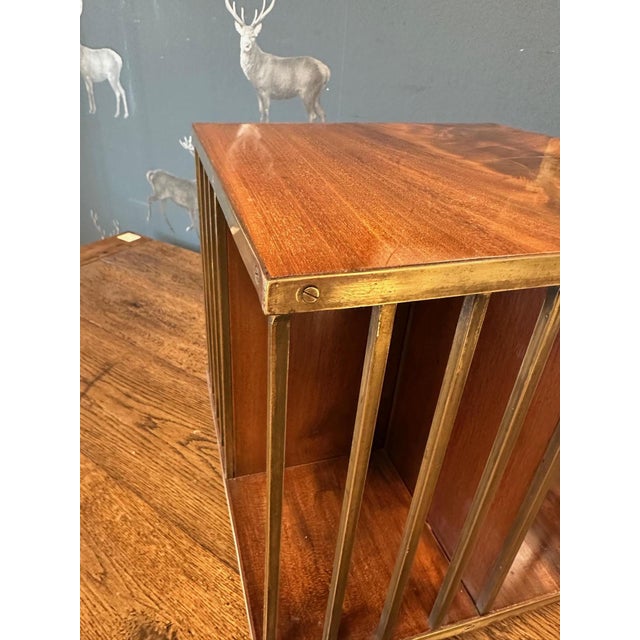 Small Antique Revolving Bookcase, 1890s For Sale - Image 3 of 8