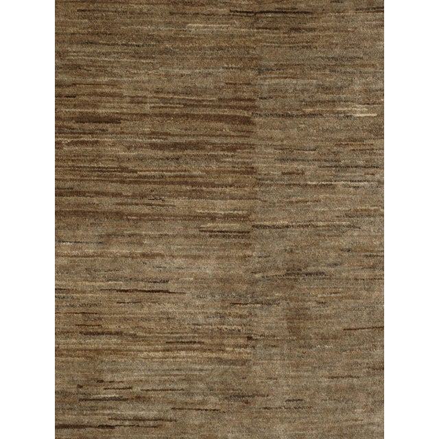 Vintage Hand-Knotted Persian Gabbeh Rug 9'8" X 13'6" For Sale - Image 4 of 6