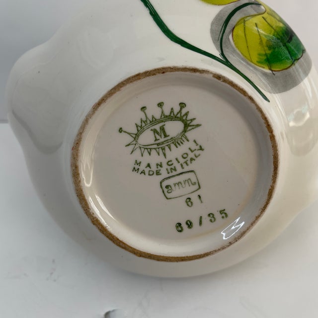 Vintage Mancioli Painted Tea Pot For Sale - Image 4 of 12