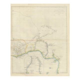 Antique Niger River Map, Arrowsmith, British Expedition Under Trotter, 1855 For Sale