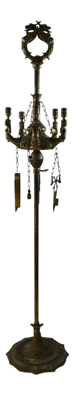 Baroque Whale Oil Style Floor Lamp