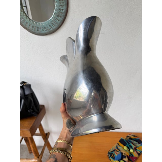 Vintage Vase in Aluminum, 1970s For Sale - Image 16 of 17