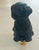 Cute puppy dog figurine mounted on brass as lamp finial.
