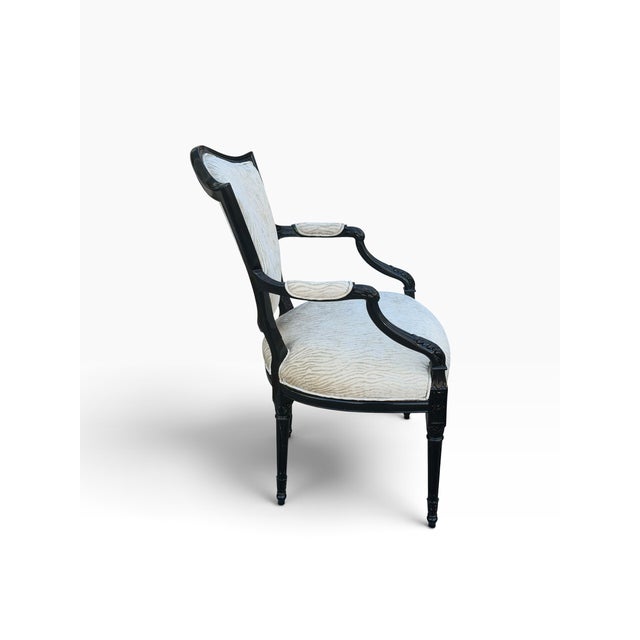 Gianfranco Ferre Home Regency Style Arm Chair For Sale - Image 4 of 9