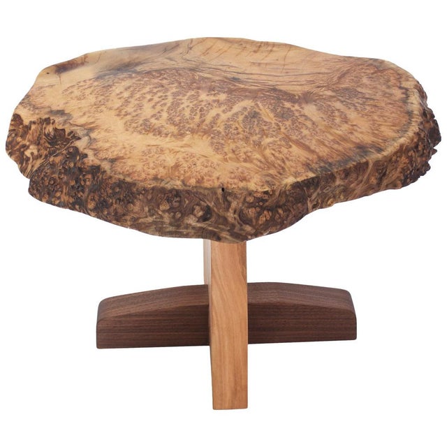 Walnut Signed Table by Jörg Pietschmann For Sale - Image 17 of 17