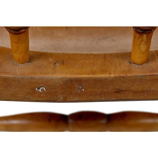 Light Yellow Set of 19th Century Elm Elbow Chairs, 1890s For Sale - Image 8 of 9