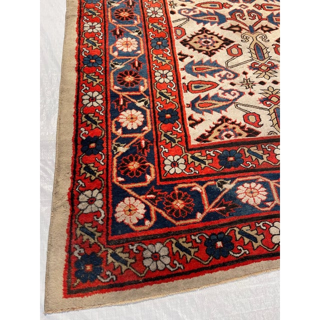 Antique Indian Amritsar Rug with Floral Design For Sale In Los Angeles - Image 6 of 9