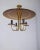 Italian Brass and Pink Glass Chandelier, 1950s For Sale - Image 3 of 10