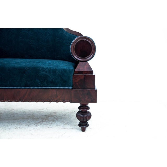 Antique Sofa in Fabric and Walnut, 1870 For Sale - Image 6 of 10