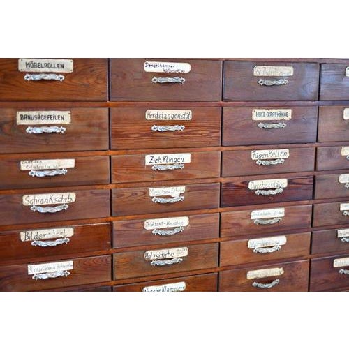 Art Nouveau Ironmongers Drawers, 1910 For Sale - Image 3 of 11