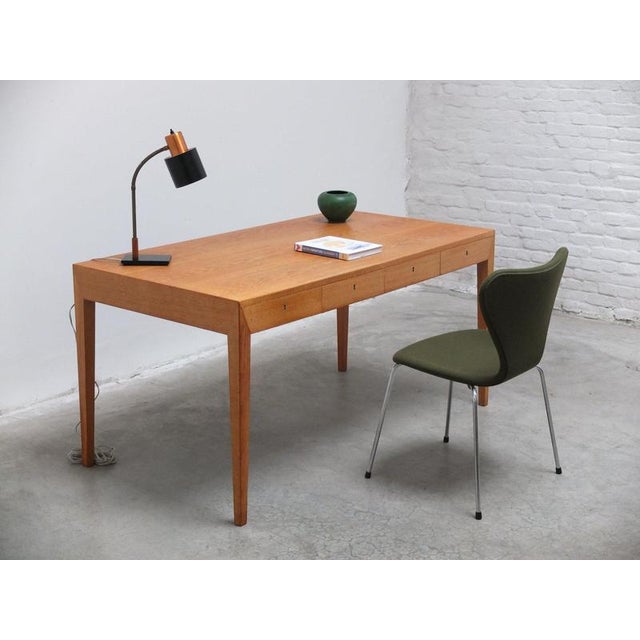 Model 36 Freestanding Desk in Oak by Severin Hansen for Haslev, 1958 For Sale - Image 15 of 18