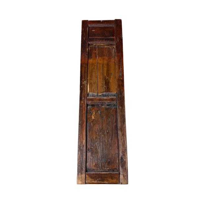 Wood Antique Chinoiserie Wooden Wall Hanging Panel 49.5" H For Sale - Image 7 of 8