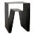 NOIR Quintin Side Table in Black Metal For Sale