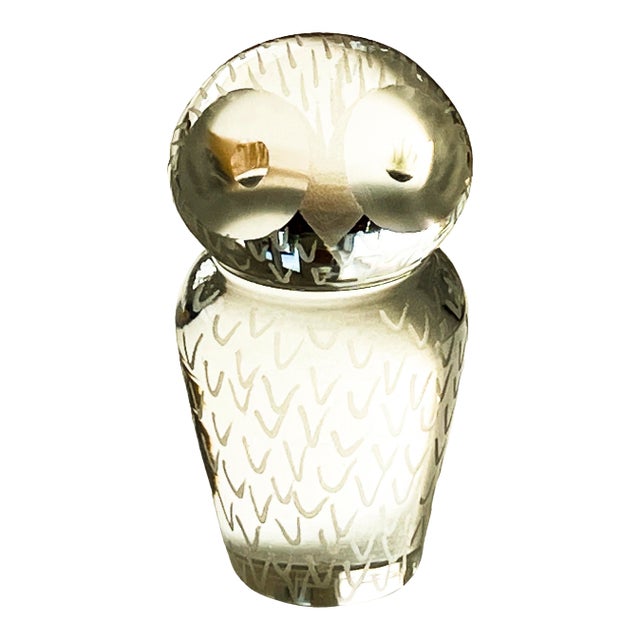 Kosta Boda Crystal Owl For Sale