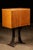 Burnt Orange C. 1940 Oak Card Catalog on Antique Cast Iron Base For Sale - Image 8 of 8