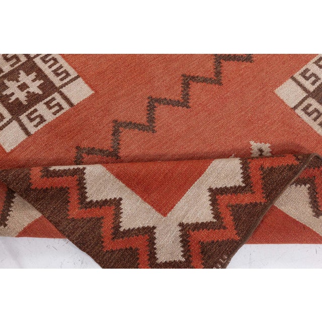 Doris Leslie Blau Vintage Swedish Flat Woven Rug For Sale - Image 4 of 8