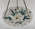 French Art Deco Pendant Light by Maxonade 1930s - Floral Enameled Bowl Nickel Bronze For Sale - Image 12 of 15
