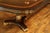 Wood Large and Robust Neoclassical Mahogany Dining Table With Gold Leaf. New American Finish, Immaculate For Sale - Image 7 of 17