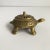 Mid Century Brass Turtle Figurine Trinket Box / Incense Burner For Sale - Image 4 of 9