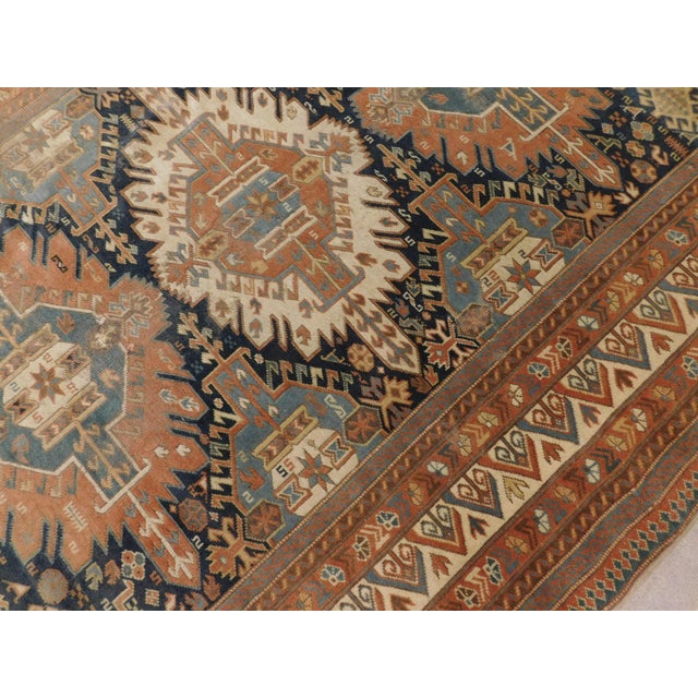 Vintage Handmade Turkish Rug of Caucasian Design. 5'3"x 6'3" For Sale - Image 10 of 18