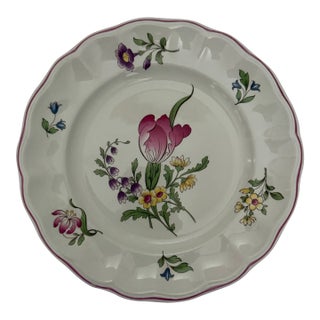 1990s Spode Marlborough Sprays “Tulip” S2/6770-Ao Plate For Sale