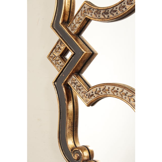 Italianate Parcel Gilt and Black Geometric Wall Mirror Chairish