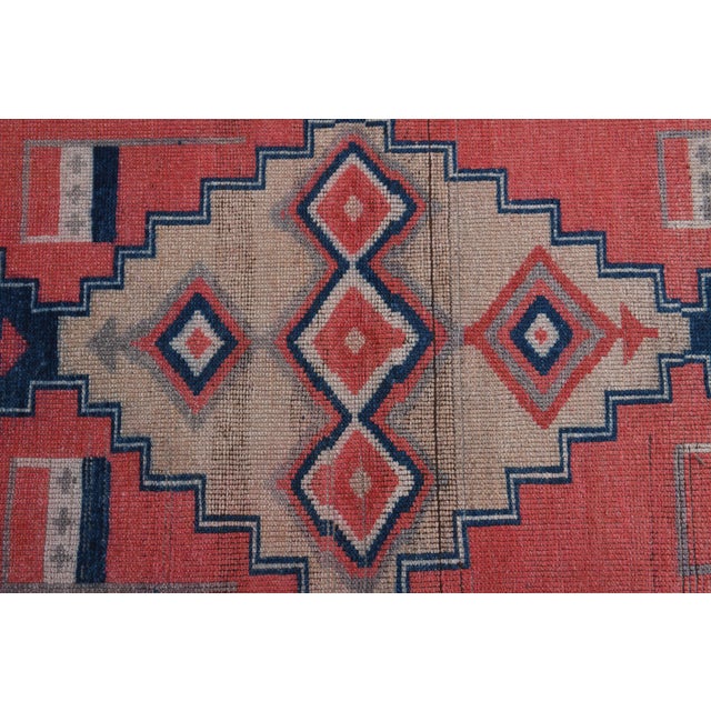 1970s Turkish Oushak Handmade Wool Cotton Pink Area Rug For Sale - Image 11 of 11
