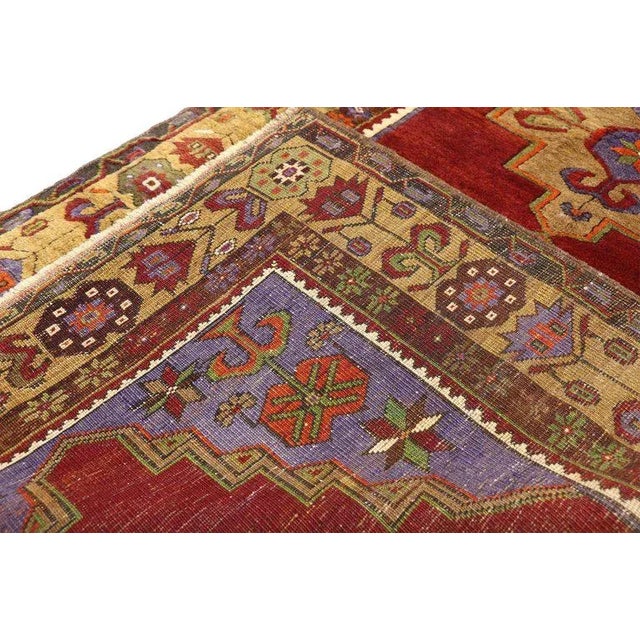 Vintage Mid-Century Turkish Oushak Rug - 3′5″ × 5′11″ For Sale In Dallas - Image 6 of 8