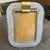 1990s Barovier Style Art Deco White and Gold Murano Glass Picture Frame For Sale - Image 10 of 12