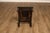 Mission Style Antique Oak Rabbit Ear Side Chair With Leather Seat For Sale - Image 16 of 18
