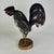 Early 20th Century Majestic Primitive Folk Art Hand Carved Vintage Wooden Rooster Sculpture With Original Paint For Sale - Image 9 of 12